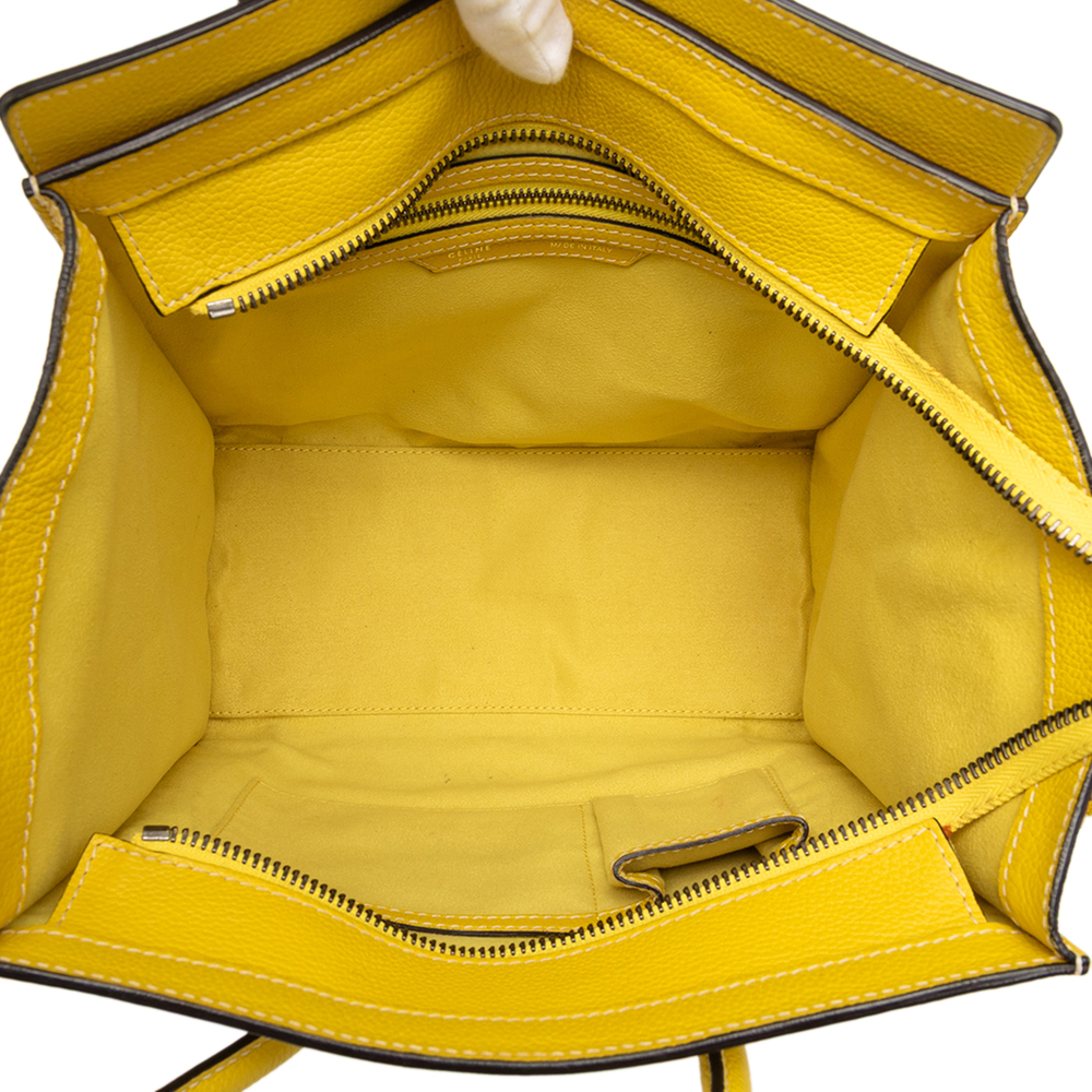 Pre-Loved Celine Micro Drummed Calfskin Luggage Tote - Picture 4 of 7